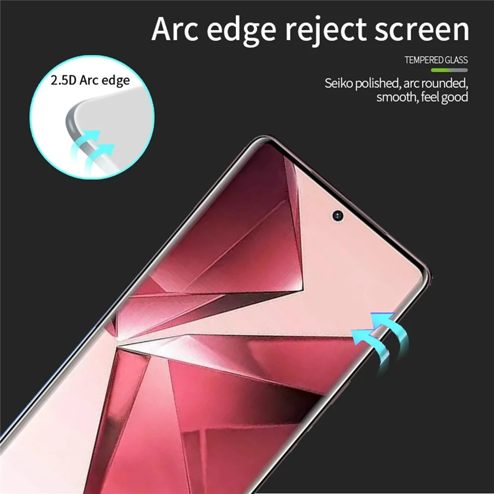 PINWUYO JK Tempered Glass Film Series-2 Screen Film for vivo V29e (Global) 5G Clear High Aluminum-silicon Glass Protector - 6