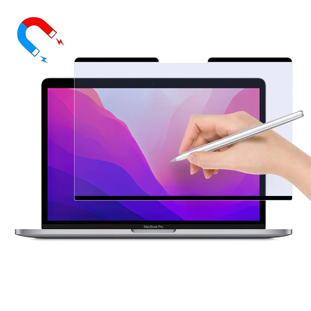 For MacBook Air 13 inch (2013-2017) A1466 Magnetic Screen Protector Reusable Anti-blue-ray PET Film - 1