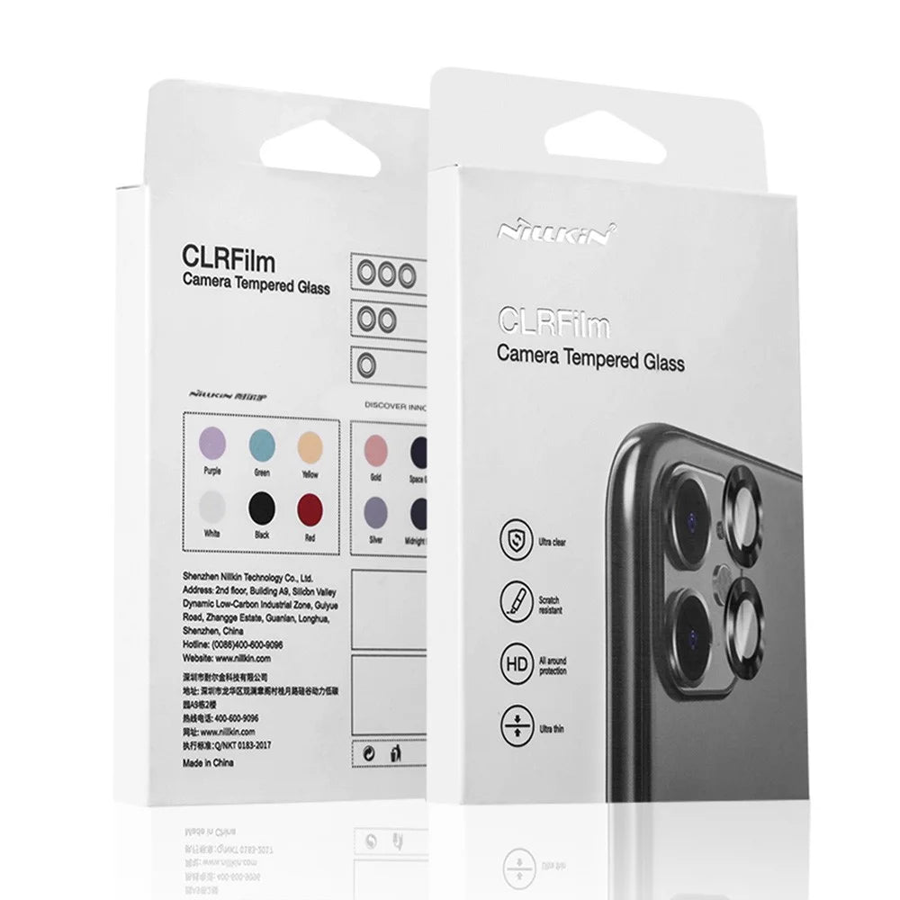 NILLKIN 2Pcs / Set For Samsung Galaxy Z Flip 5G Lens Film Aluminum Frame+Tempered Glass Camera Lens Protector - 6