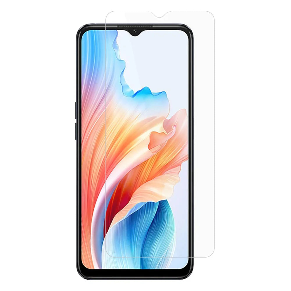 For Oppo A2x 5G Tempered Glass Screen Protector 0.3mm Arc Edge Anti-explosion Film - 1