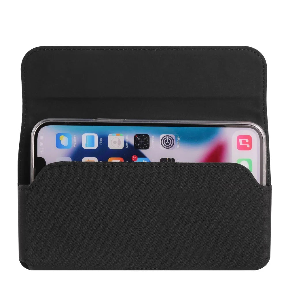 7.2 inch Cell Phone Belt Bag Waterproof Outdoor Nylon Belt Phone Pouch Waist Bag - 3