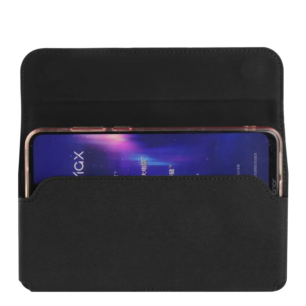 6.7-6.9 inch Cell Phone Belt Clip Bag Horizontal Nylon Waterproof Mobile Phone Bag Waist Pack - 3