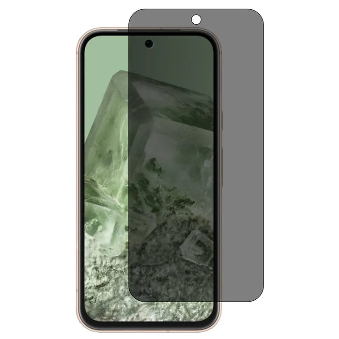 For Google Pixel 8a Full Screen Protector Anti-Spy Tempered Glass Screen Film - 1