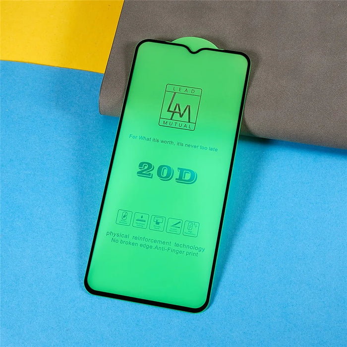 For Oppo A58 4G Full Screen Protector Silk Printing Full Glue 20D Tempered Glass Film - 7