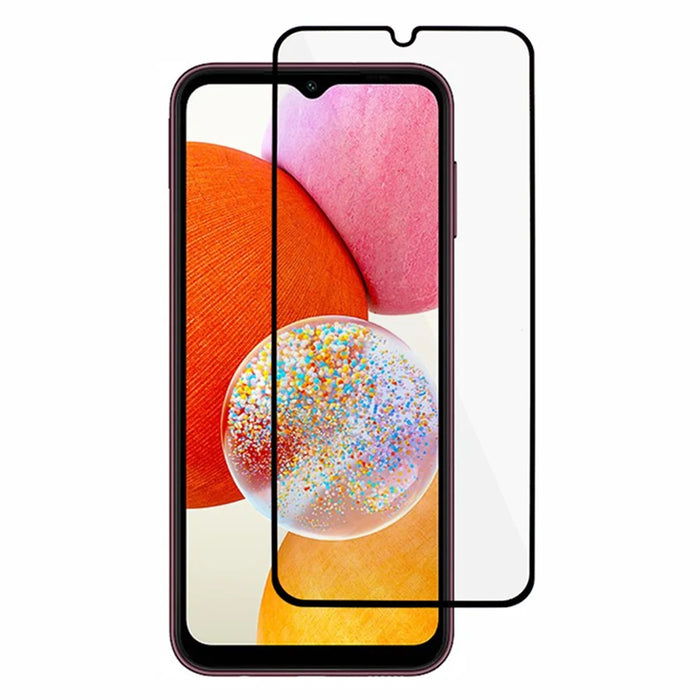 For Samsung Galaxy A15 4G Silk Printing Tempered Glass Film Full Glue Full Screen Protector - 1