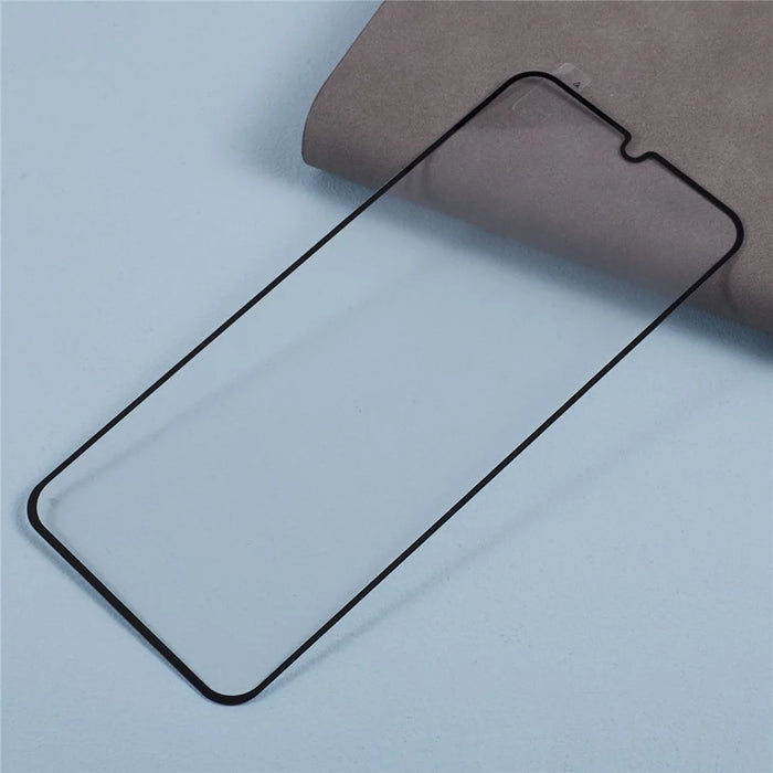For Samsung Galaxy A15 4G Silk Printing Tempered Glass Film Full Glue Full Screen Protector - 6