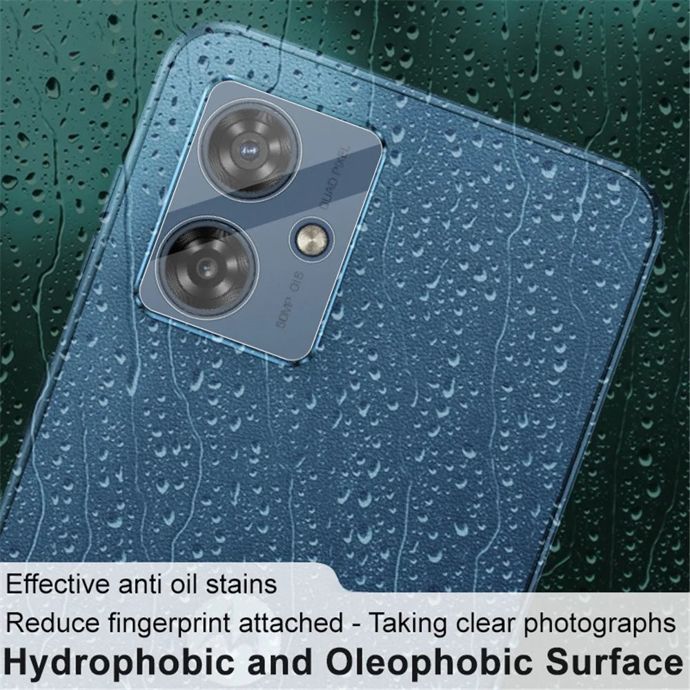 IMAK for Motorola Moto G54 5G Camera Lens Protector Integrated Tempered Glass Lens Film + Acrylic Lens Cap - 3