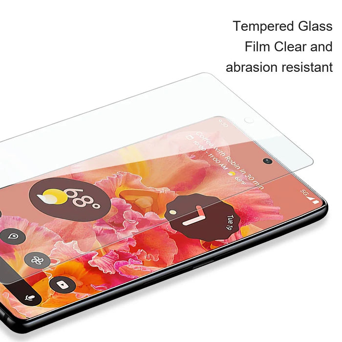 AMORUS For Google Pixel 8a Screen Protector 2.5D Aluminum-silicon Glass Shatterproof Film - 4