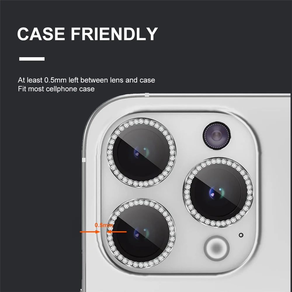 ENKAY HAT PRINCE 1 Set For iPhone 13 Pro / 13 Pro Max Camera Lens Protector AR HD Clear Anti-Drop Lens Film - Baby Blue - 6