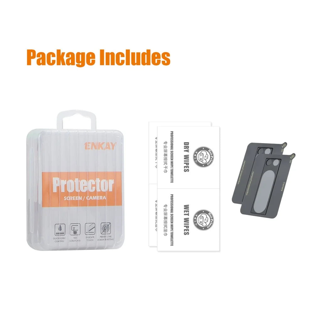 ENKAY HAT PRINCE 2Pcs for Google Pixel 8 Pro Camera Lens Protector Full Cover Tempered Glass Ultra Clear Lens Film - 7