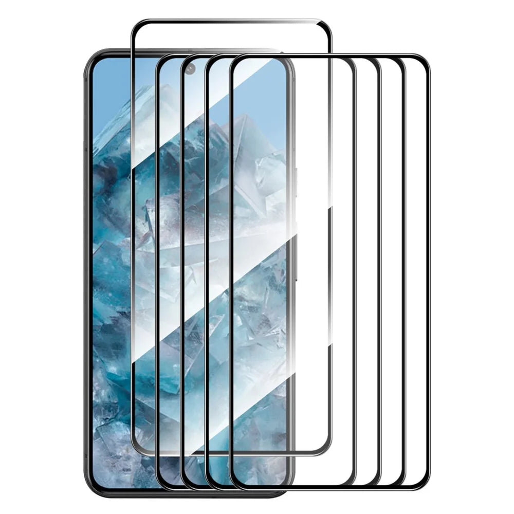 ENKAY HAT PRINCE 5Pcs for Google Pixel 8 Pro Full Glue Screen Protector High Aluminium-silicon Glass Film - 1