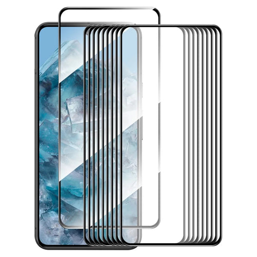 ENKAY HAT PRINCE 10Pcs for Google Pixel 8 Pro Full Glue Phone Screen Protector Silk Printing HD Clear Film - 1