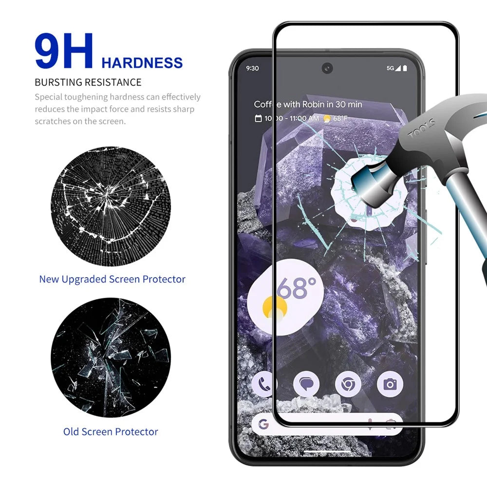 ENKAY HAT PRINCE 2Pcs for Google Pixel 8 Full Screen Protector Silk Printing Explosion-proof Film - 3