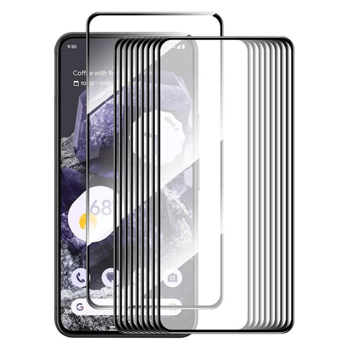 ENKAY HAT PRINCE 10Pcs for Google Pixel 8 High Aluminium-silicon Glass Screen Protector Full Glue Film - 1