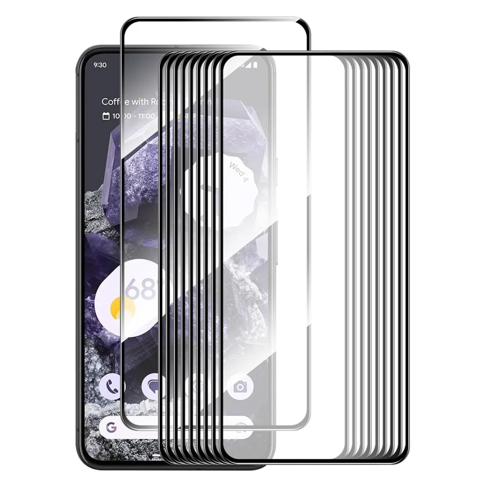 ENKAY HAT PRINCE 10Pcs for Google Pixel 8 High Aluminium-silicon Glass Screen Protector Full Glue Film - 1