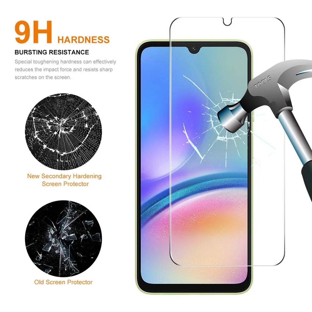 ENKAY HAT PRINCE For Samsung Galaxy A05s 4G High Aluminium-silicon Glass Screen Protector 0.26mm 2.5D Clear Screen Film - 2