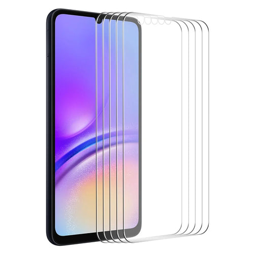 ENKAY HAT PRINCE 5Pcs for Samsung Galaxy A05 4G High Aluminium-silicon Glass Film 0.26mm 2.5D Clear Screen Protector - 1