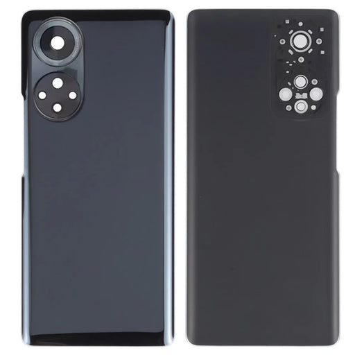 For Honor 50 Housing Battery Door Back Cover with Camera Ring Cover Phone Parts (without Logo) - Black - 1