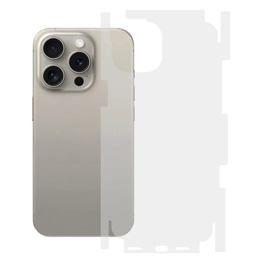 RURIHAI For iPhone 15 Pro Max Clear Back Screen Protector Ultra-Thin 0.1mm Full AB Glue PET Film - 1