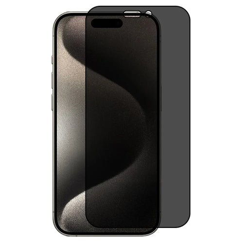 RURIHAI For iPhone 15 Pro Phone Screen Protector Anti-fingerprint Anti-Spy Full Screen Film - 1