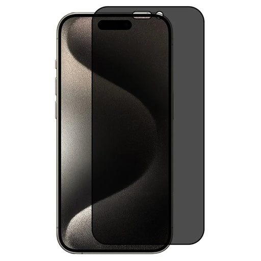 RURIHAI For iPhone 15 Pro Phone Screen Protector Anti-fingerprint Anti-Spy Full Screen Film - 1