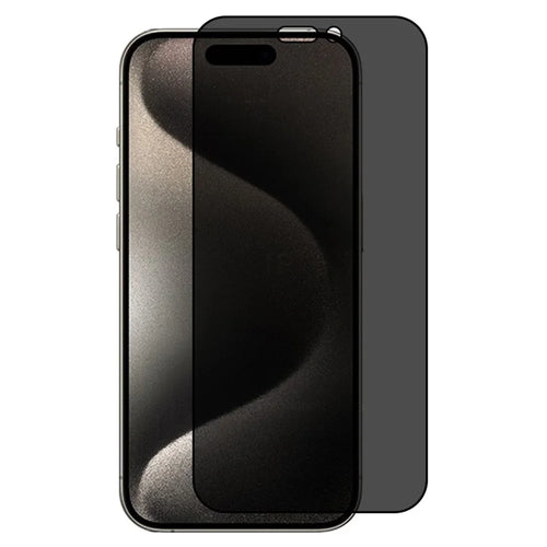 RURIHAI For iPhone 15 Pro Max 0.26mm 2.5D Phone Screen Protector 360-Degree Anti-Spy High Aluminum-silicon Glass Full Screen Film - 1