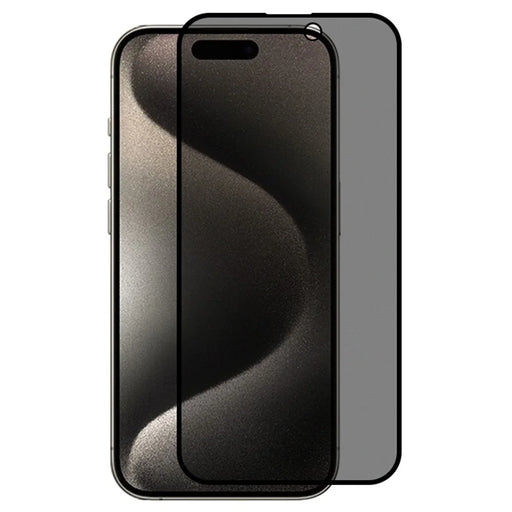 RURIHAI For iPhone 15 Pro Max Screen Protector Anti-Spy 0.26mm 2.5D High Aluminum-silicon Glass Phone Screen Film - 1