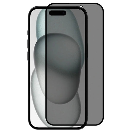 RURIHAI For iPhone 15 Full Screen Protector AG Matte Anti-fingerprint High Aluminum-silicone Glass Anti-spy Film - 1