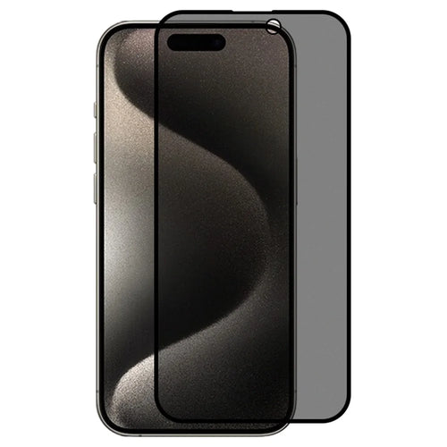 RURIHAI For iPhone 15 Pro Screen Film AG Matte High Aluminum-silicone Glass Anti-spy Screen Protector - 1