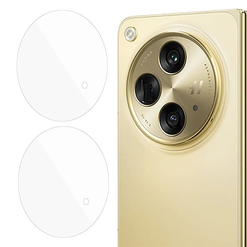 2Pcs For Oppo Find N3 5G / OnePlus Open Camera Lens Protector Tempered Glass 2.5D Clear Lens Film - 1