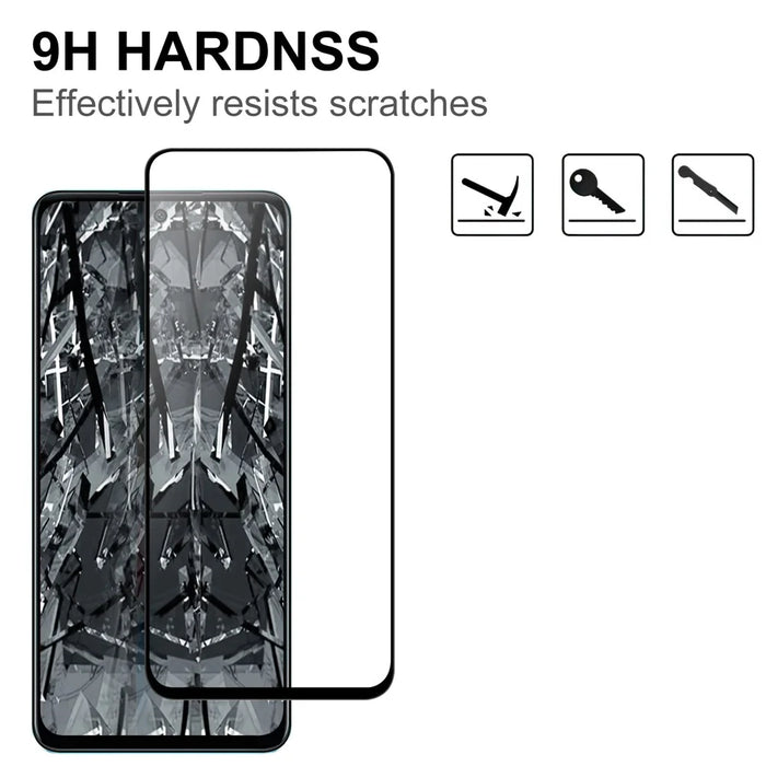 For Oppo A79 5G / A2 5G AGC Tempered Glass with Black Edge Full Glue Full Coverage Screen Protector - 3