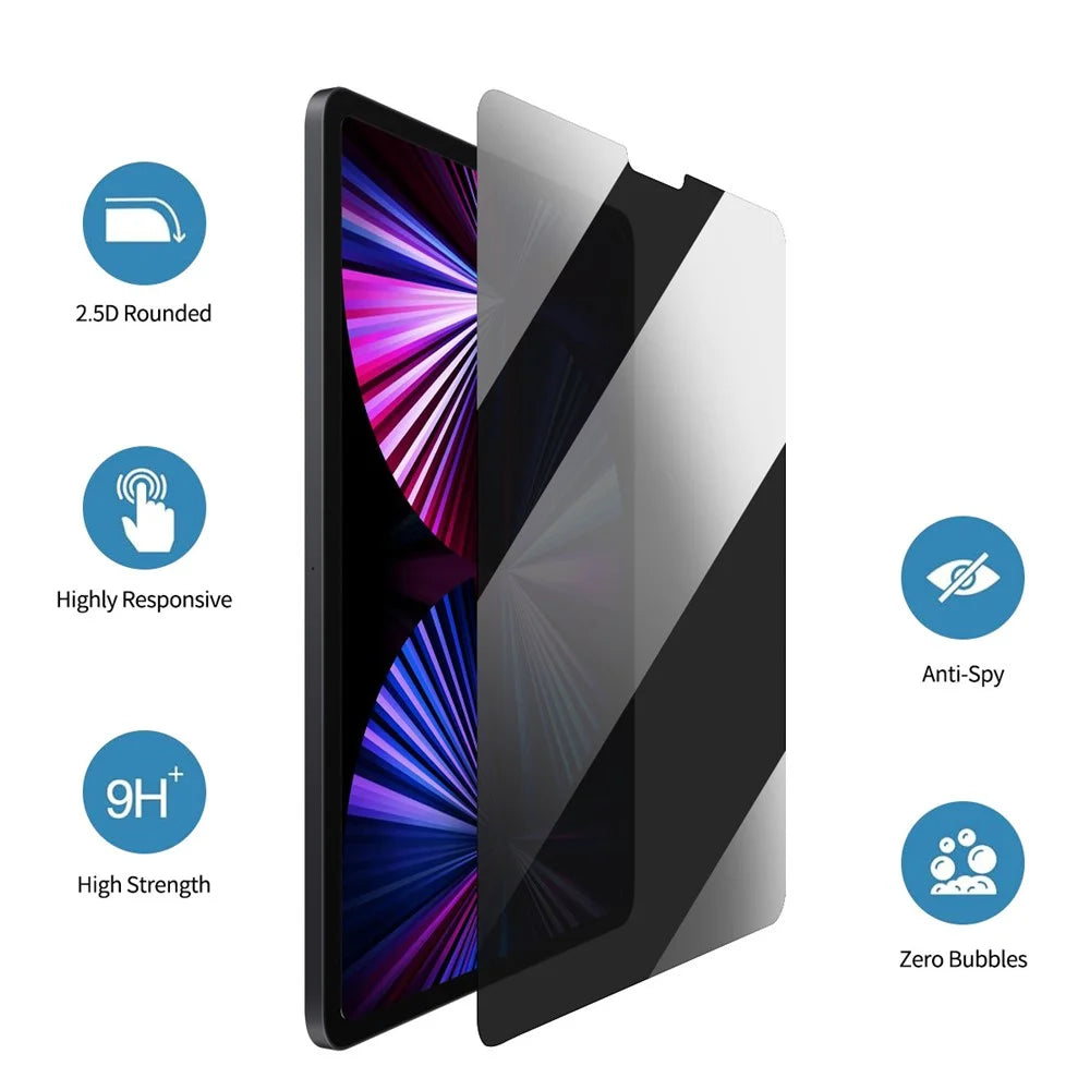 ENKAY HAT PRINCE For iPad 10.2 (2021) / (2020) / (2019) 0.33mm Anti-Peep Screen Protector Tempered Glass Film - 2