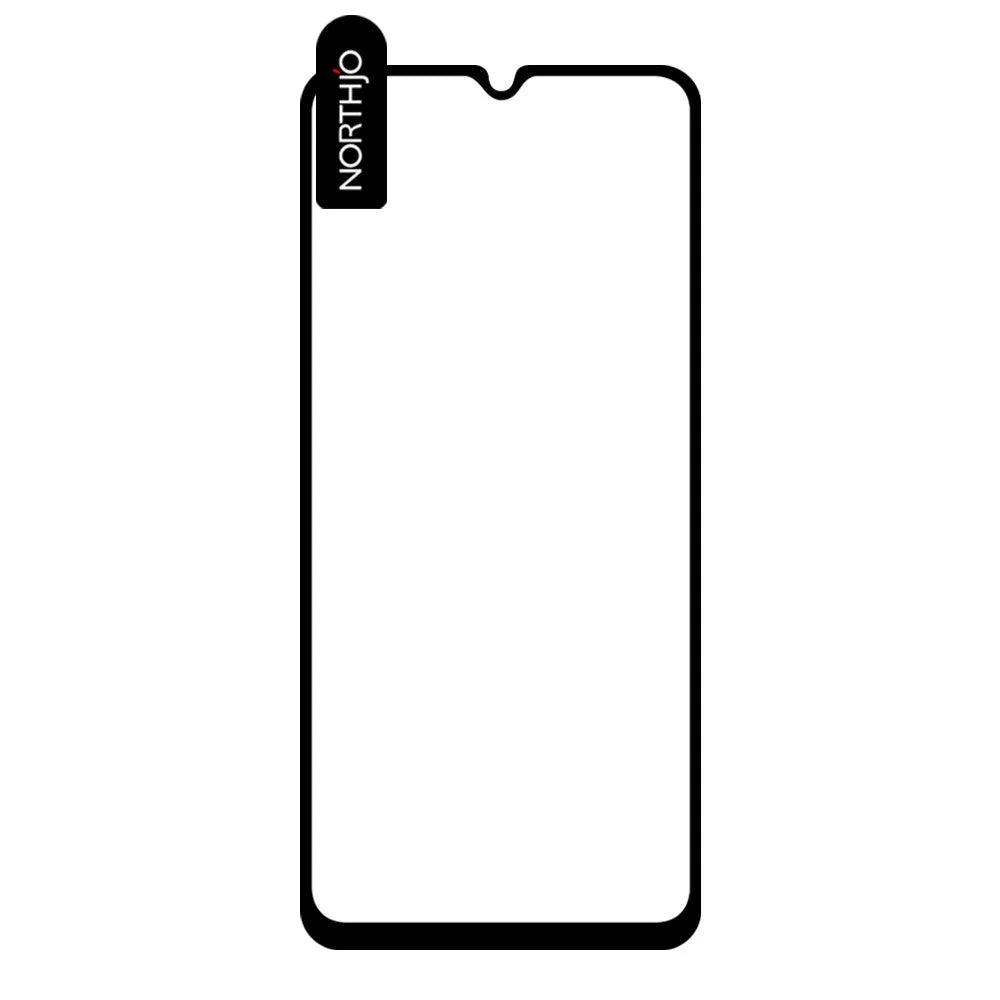 NORTHJO A+ For Samsung Galaxy A05s 4G / A05 4G Full Screen Protector 0.3mm Silk Printing Full Glue Film - Black - 3