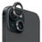 NORTHJO 1 Set For iPhone 15 / 15 Plus Tempered Glass Camera Lens Protector with CD Vein Metal Ring - Black - 1