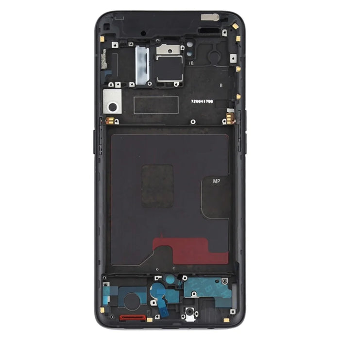 For Oppo Reno / Reno 5G Phone Middle Plate Frame Repair Part (A-Side) (without Logo) - Black - 3