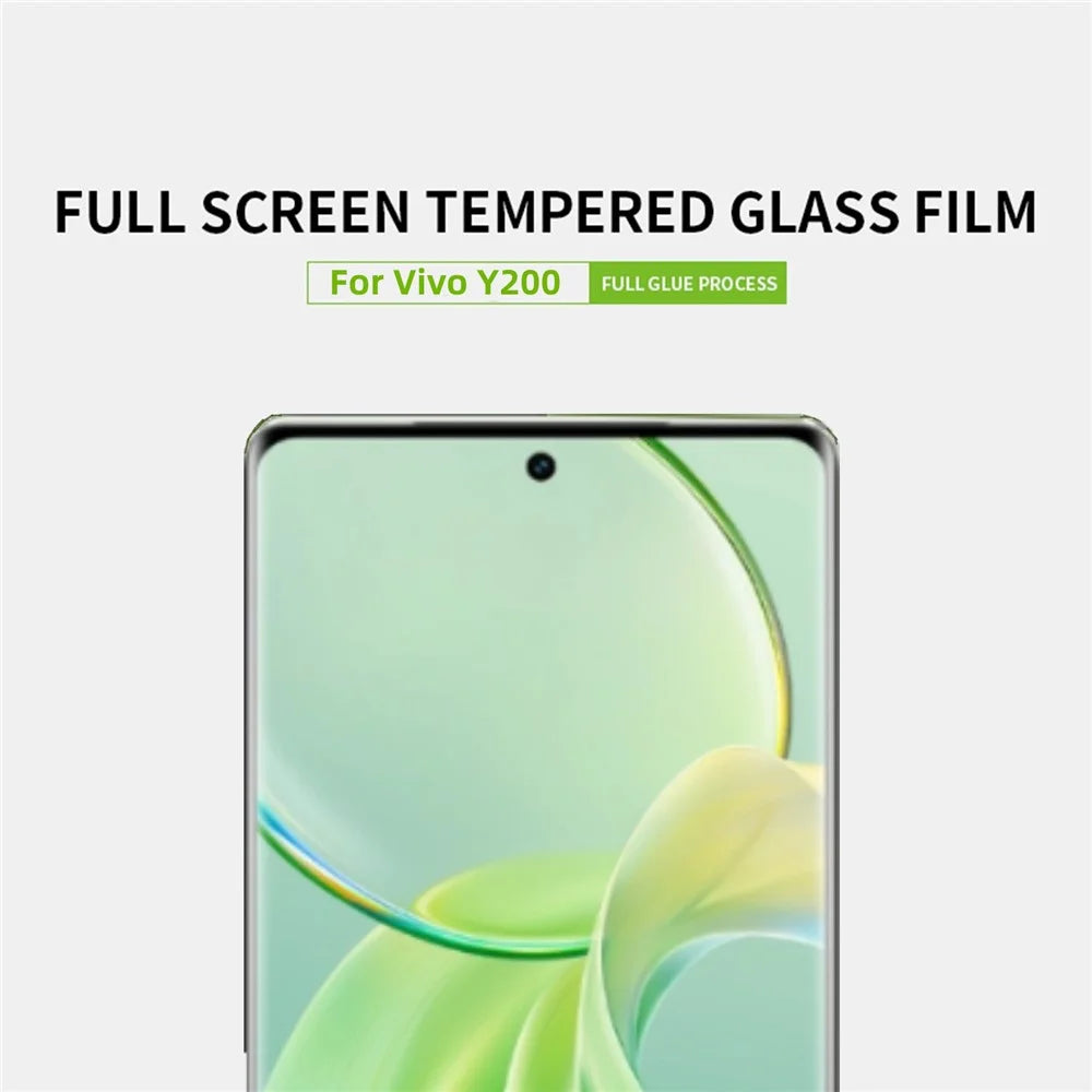 PINWUYO JK Tempered Glass Film Series-2 for vivo Y200 (India) 5G Clear High Aluminum-silicon Glass Screen Film Guard - 3