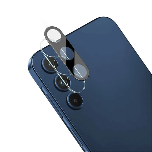 IMAK For Samsung Galaxy A15 5G Phone Lens Film Tempered Glass Lens Protector + Acrylic Lens Cap (Black Version) - 1