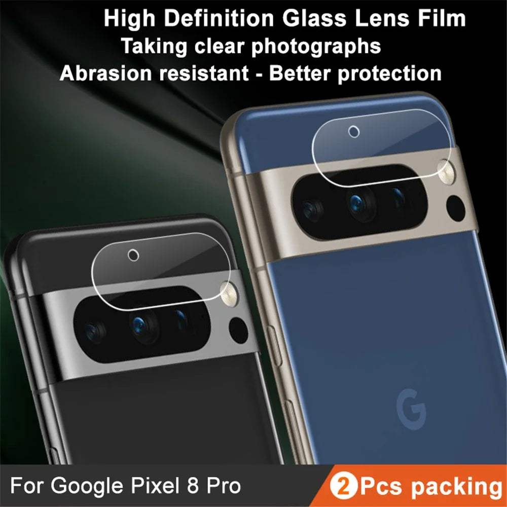 IMAK 2Pcs / Set For Google Pixel 8 Pro Tempered Glass Lens Protector Anti-scratch Lens Film (Downsize Version) - 2