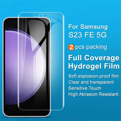 IMAK 2Pcs  /  Set Hydrogel Film III for Samsung Galaxy S23 FE Screen Protector HD Clear TPU Phone Screen Film - 2