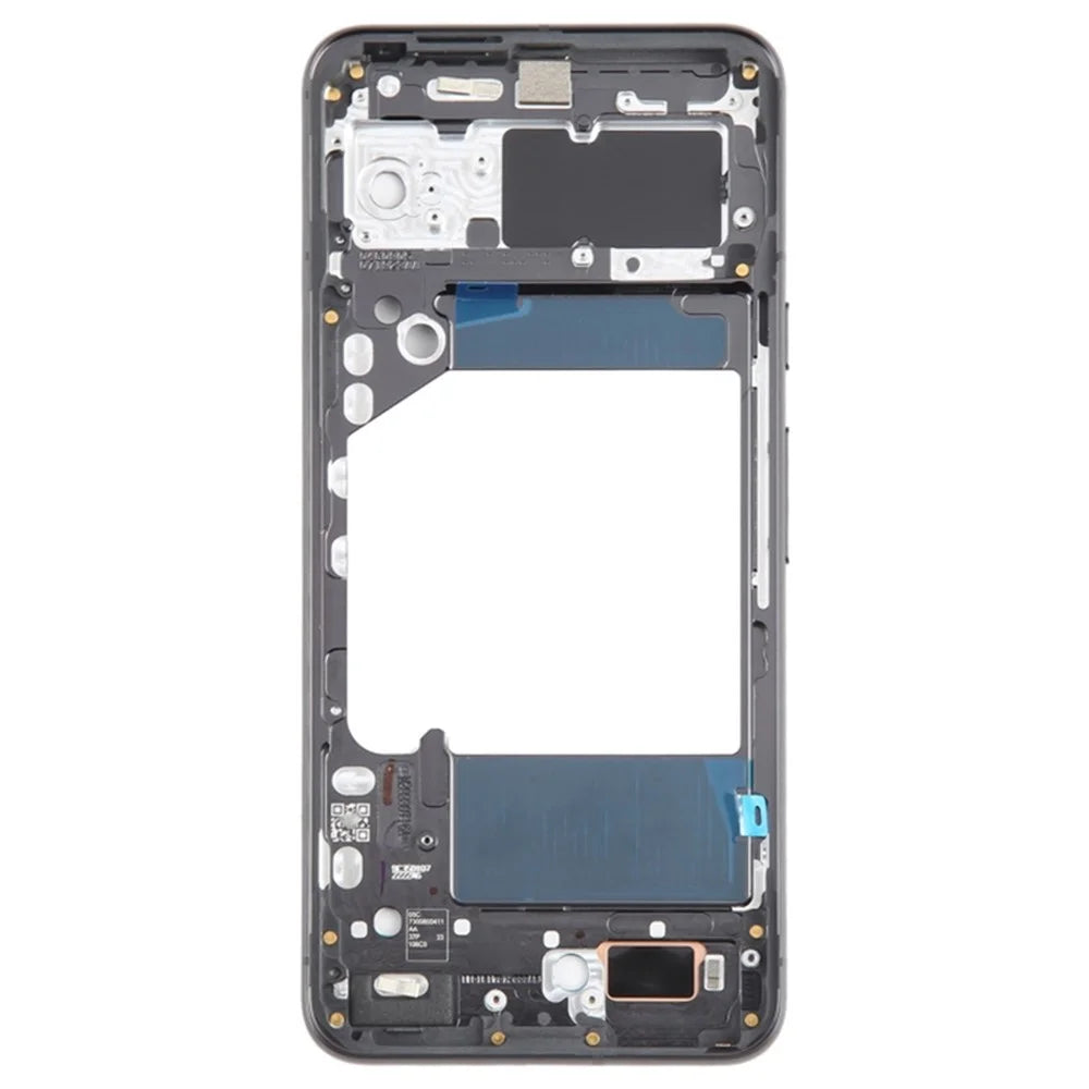 For Google Pixel 8 GKWS6 G9BQD OEM Middle Plate Frame Spare Part (without Logo) - Black - 2