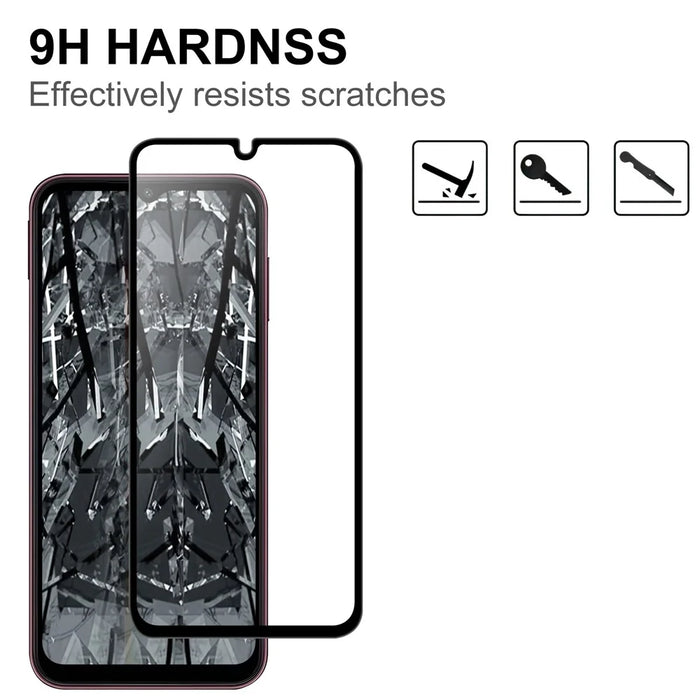 For Samsung Galaxy A15 4G AGC Tempered Glass with Black Edge Full Glue Full Coverage Screen Protector - 3
