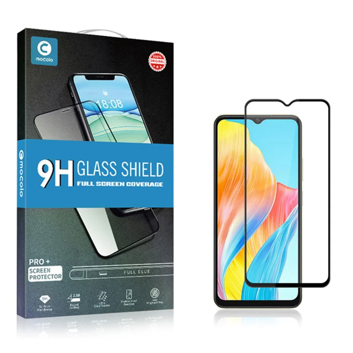 MOCOLO For Oppo A38 4G Screen Protector Full Coverage Silk Printing Tempered Glass Film - Black - 7