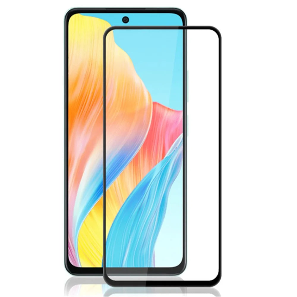 MOCOLO For Oppo A58 4G Screen Protector Full Glue Secondary Hardening Tempered Glass Film - Black - 1