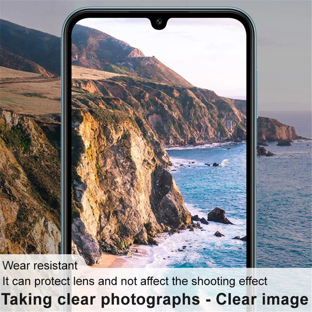 IMAK for Samsung Galaxy M34 5G / F34 5G Integrated Camera Lens Film Tempered Glass Lens Protector + Acrylic Lens Cap - 6