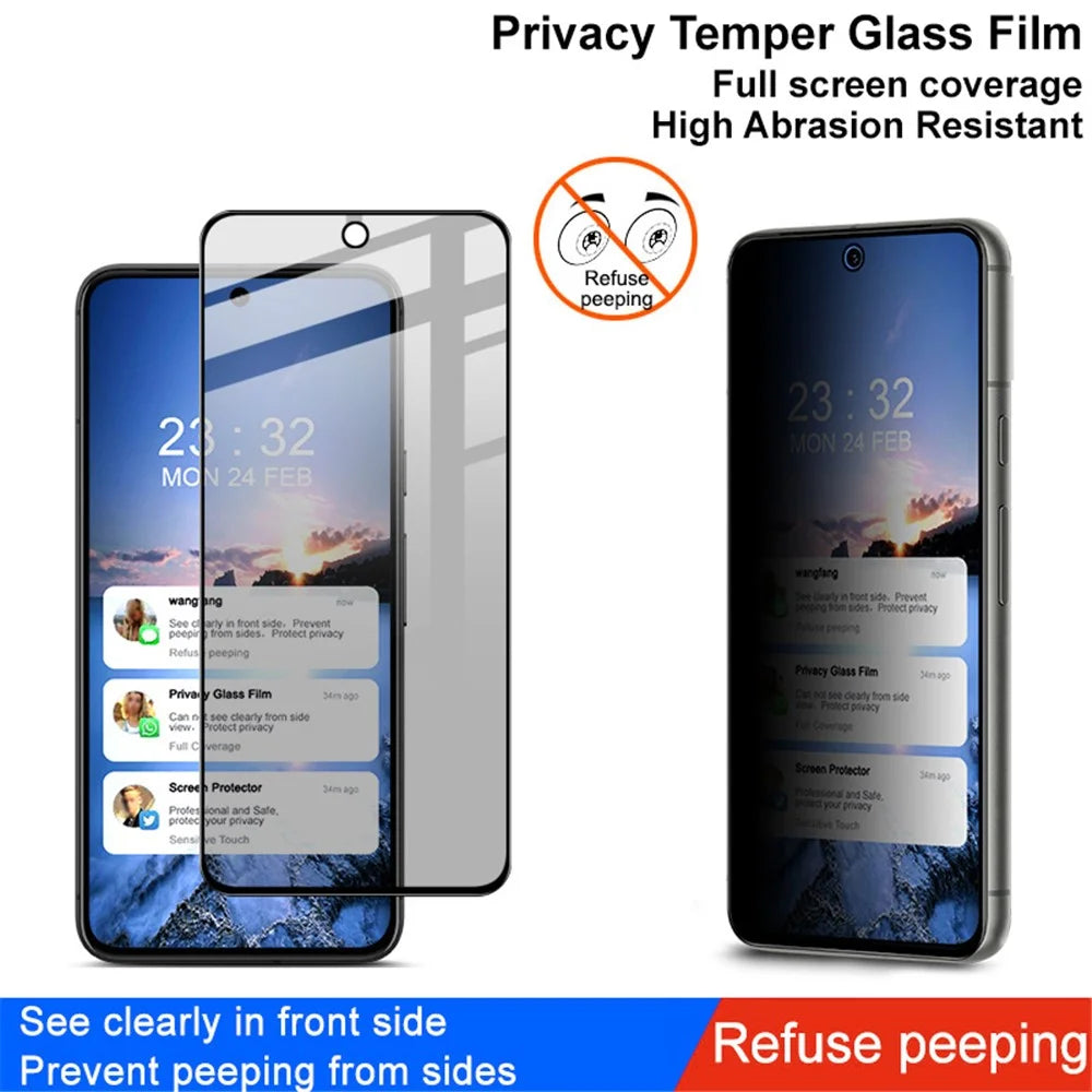 IMAK For Google Pixel 8 Anti-spy Full Screen Protector Privacy Protection Tempered Glass Film - 2