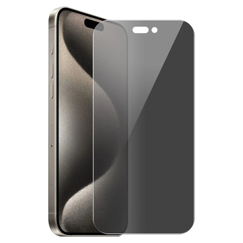 ENKAY HAT PRINCE For iPhone 15 Pro Film 9H Anti-Spy High Aluminium-silicon Glass Screen Protector - 1