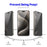 ENKAY HAT PRINCE 5Pcs For iPhone 15 Pro Max Anti-Spy High Aluminium-silicon Glass Full Screen Protector - 3