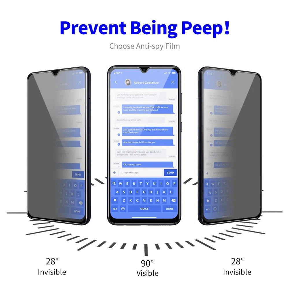 ENKAY HAT PRINCE For Samsung Galaxy A24 4G (162.1 x 77.6 x 8.3mm) Anti-Spy Full Glue Full Screen Protector Explosion-Proof Film - 3