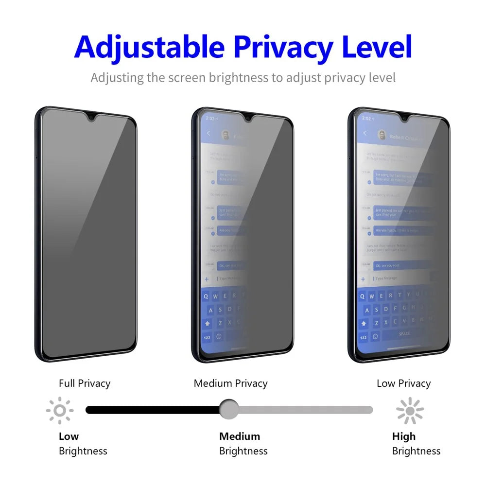 ENKAY HAT PRINCE 2Pcs For Samsung Galaxy A24 4G (162.1 x 77.6 x 8.3mm) Anti-Spy High Aluminium-silicon Glass Film Anti-Glare Screen Protector - 4
