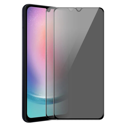 ENKAY HAT PRINCE 2Pcs for Samsung Galaxy A24 4G (162.1 x 77.6 x 8.3mm) Screen Protector Anti-glare Tempered Glass Privacy Film - 1